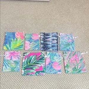 Brand Nee Set if 8 Lilly Pulitzer Jewelry Pouches